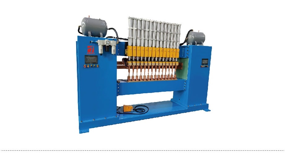 龍門式板材散熱器自動多點焊機