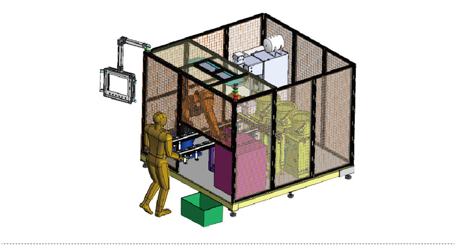 汽車配件全自動機器人焊接系統